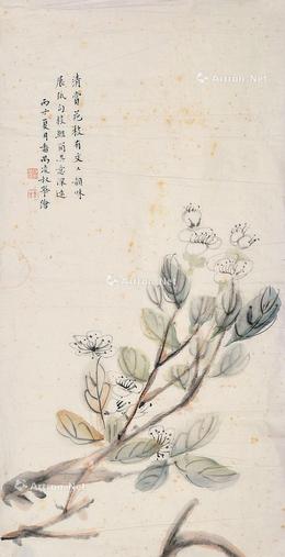 0004 花卉 镜心 纸本