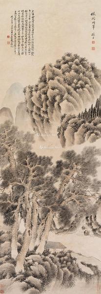 山水 镜心 纸本