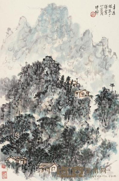  缙云山 镜心 纸本 66×44cm