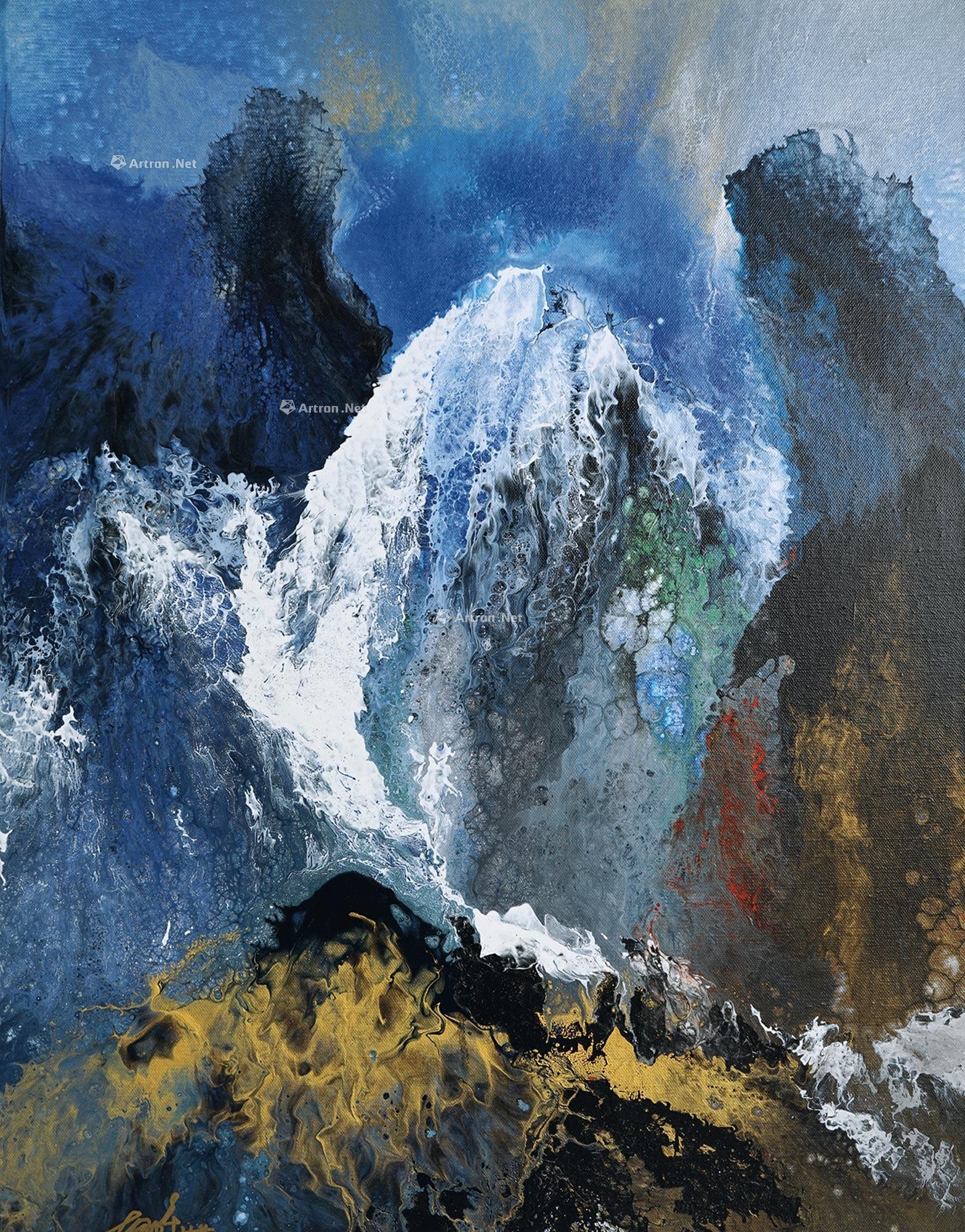 荣赞胜境 布面油画 80×60cm