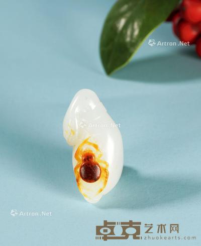  新疆和田玉籽料喜从天降 3.0×1.8×1.5cm（独籽）；重10.3g