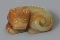  明末清初 黄玉卧虎