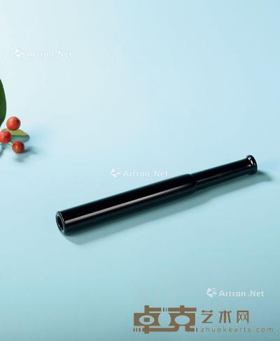  新疆和田玉籽料烟嘴 长12.2cm；直径1.4cm；重43.8g