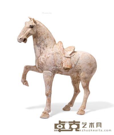  唐 彩绘陶马 长54cm