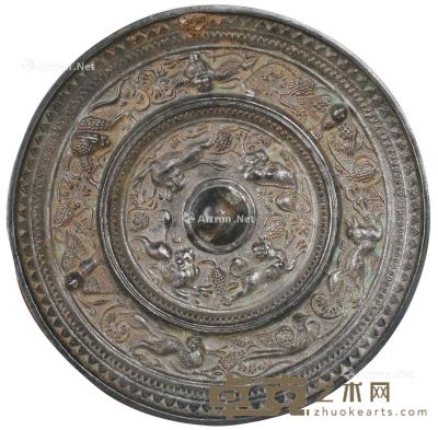  海兽纹铜镜 直径23cm