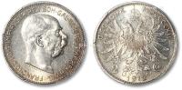 * 1912年奥匈帝国·弗朗茨约瑟夫一世像2Corona银币一枚