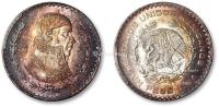 * 1964年墨西哥合众国1联邦比绍银币一枚