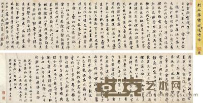  1763年作 行书《宋书·谢灵运传论》 手卷 水墨纸本 30.5×227cm