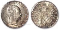 * 1880年奥匈帝国·弗朗茨约瑟夫一世像1Florin银币一枚