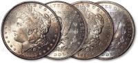 * 美国1882年、1885年摩根银币二枚