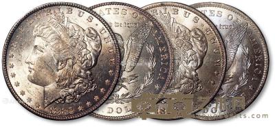 * 美国1882年、1885年摩根银币二枚 --