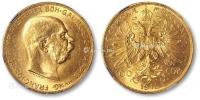 * 1915年奥匈帝国约瑟夫弗朗兹一世像100Corona金币一枚