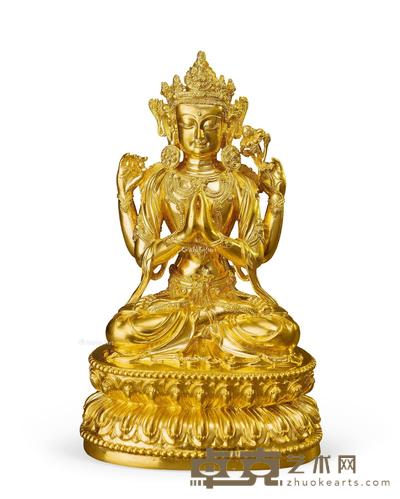 2018年 四臂观音 高18.1cm;重1870g