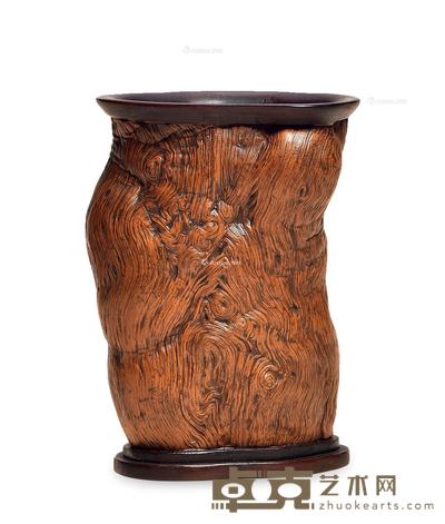 * 清 瘿木笔筒 高13cm