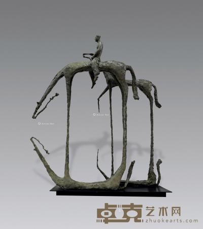 2018年作 梦旅人 铸铜 雕塑 66×20×73cm