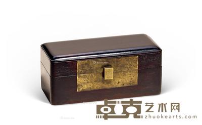 * 清中期 紫檀印盒 长15cm