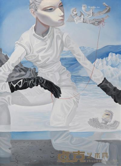  2009年作 宁静的时光 布面 油画 110×80cm