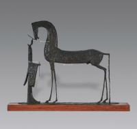  2017年作 王与马系列一一驭 铸铜  雕塑