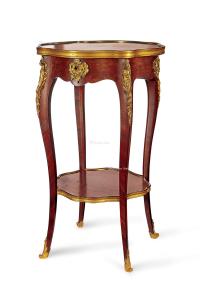  约1890年作 法国十九世纪精美休闲小桌 保罗·索马尼出品