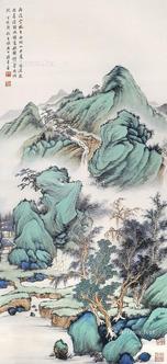  山水 立轴 纸本