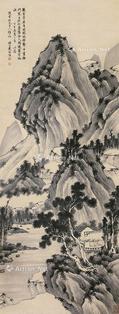  山水 立轴 纸本