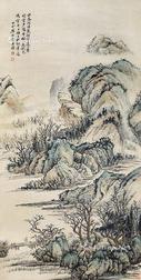  山水 立轴 纸本