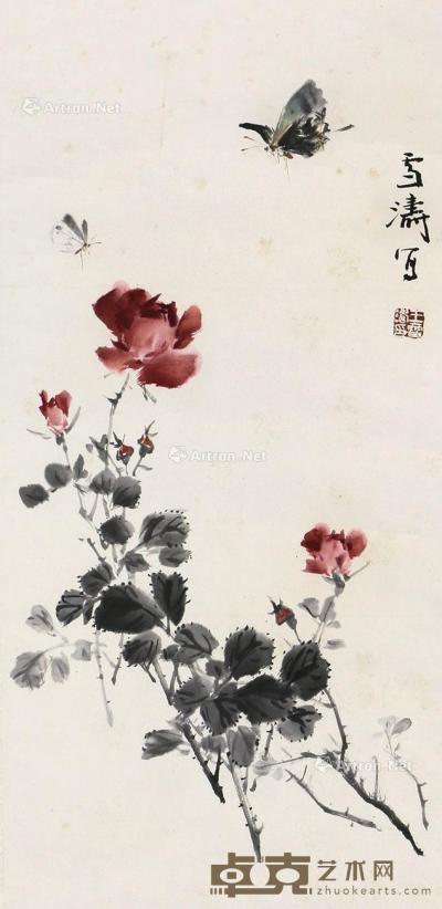  蝶恋花 片 纸本 68×33cm