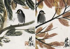  花鸟 片 纸本