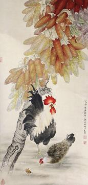 大吉图 立轴 纸本