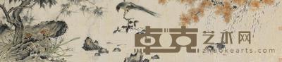  花鸟 片 纸本 28×125cm