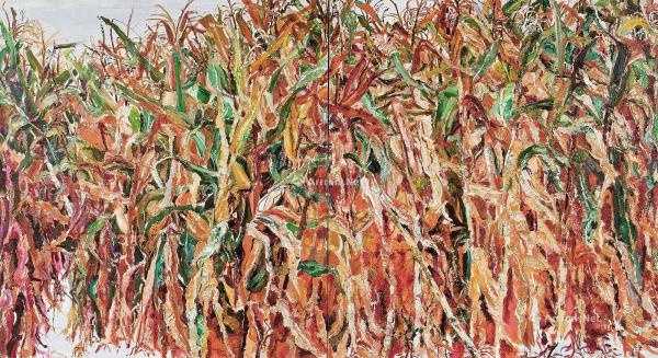  2004年作 玉米图 布面油画
