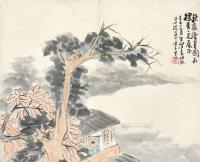  壬子（1852年）作 秋夜读书 立轴 设色纸本