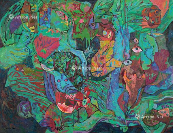  2005年作 六道轮回 布面油画