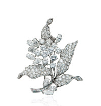  宝诗龙设计 「花朵」钻石胸针