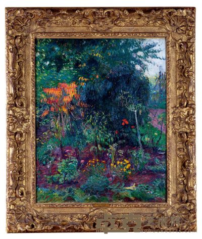  1885年作 花园一角 油彩 画布 71.8×55.9cm