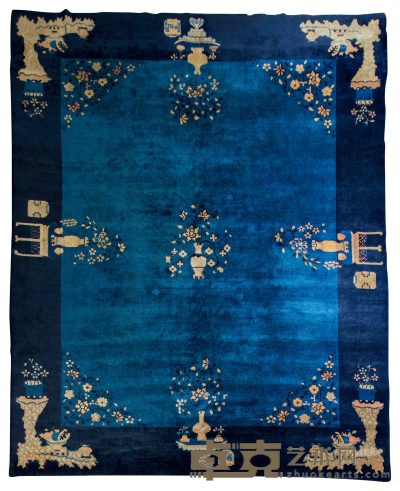  20世纪初 纯手工地毯 268×352cm