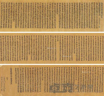  日本天平时代 大般若波罗蜜多经第十五 手卷 水墨纸本 678×24.2cm