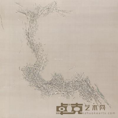  草本201502 水墨绢本 168.2×168.2cm