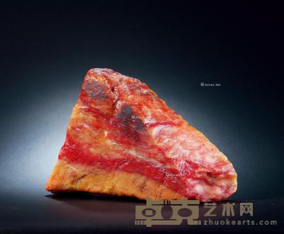  巴林鸡血原石 5×11×18cm；重量1442.9g