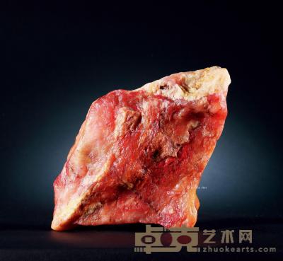  巴林鸡血原石 12×14×3cm；重量1338.6g