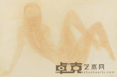  1963年作 女人体 纸本水彩 31.5×47.5cm