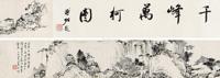  1935年作 千峰万柯图 手卷 水墨纸本