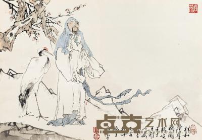  1995年作 林和靖寻梅图 镜心 设色纸本 44×64cm
