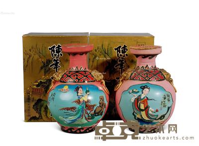 80-90年代产绍兴沈永和绍兴花雕酒(兽首貂蝉拜月散花图) --