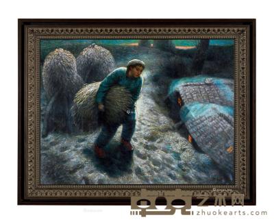  1983年作 冬麦 布面　油画 79×94cm