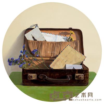  寄于远方-初心 镜框 布面油画 50×50cm