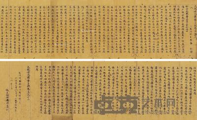  日本 镰仓时代 大般若波罗蜜多经卷第九十二 册页 水墨纸本 26×9.5cm