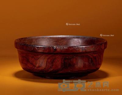  明 黄花梨供碗 直径15；高6cm