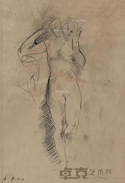 人体素描 纸本素描 29.5×20.5cm