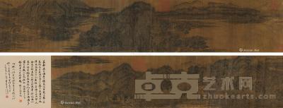  茂林叠嶂卷 手卷 设色绢本 44×428cm